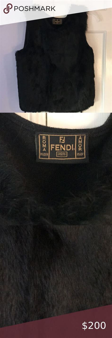 fendi vest heren|fendi brown mink vest sale.